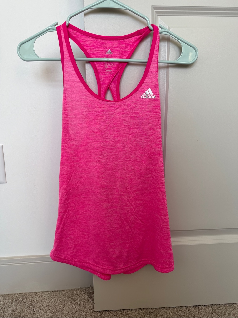 adidas Hot Pink Racerback Performance Tank Top
